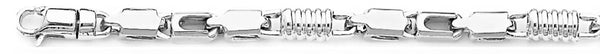 18k white gold chain, 14k white gold chain 5.6mm Inca Link Bracelet