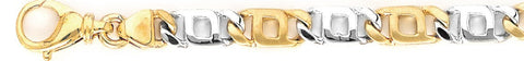 7.2mm Dane Link Bracelet custom made gold chain